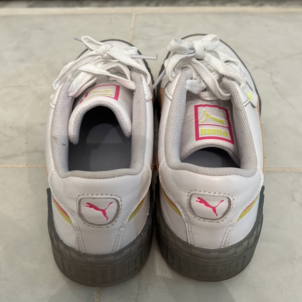 Puma Cali Neon Iced Women’s Sneakers Size 8.5 - Picture 2 of 5